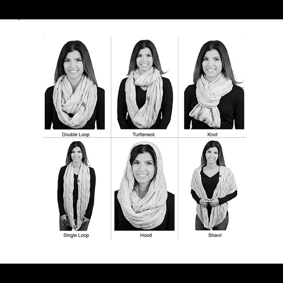 Confetti Purple knit cable C.C infinity scarf 🧣 - Picture 2 of 2